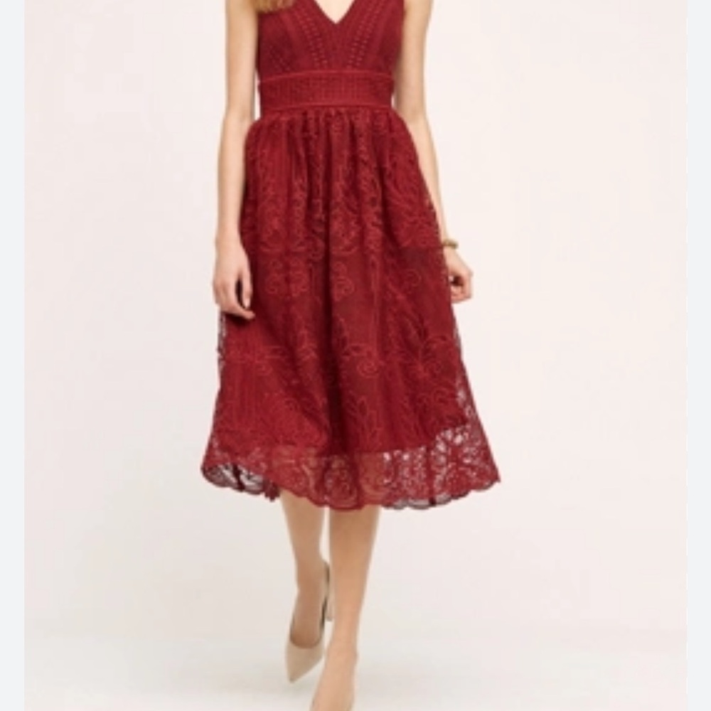 HD in Paris x Anthropologie Dentelle Midi Dress